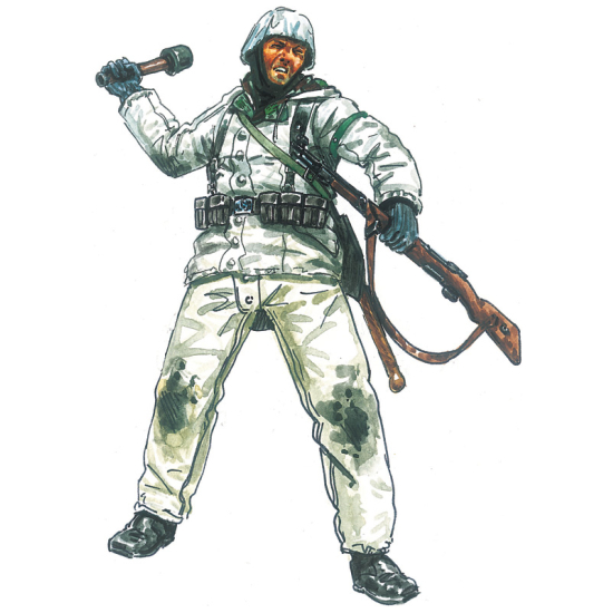Italeri 6151 ,  WWII German Infantry in Winter Uniforms (1:72)
